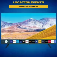 Location écran TV 75 pouces - Location events
