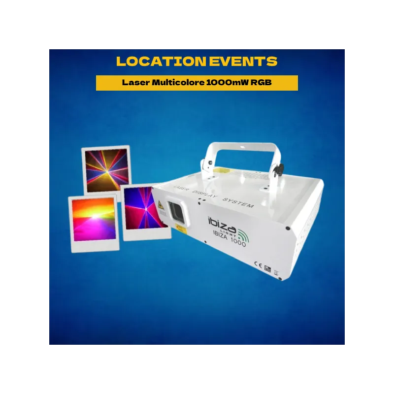 Location Laser Multicolore 1000mW RGB