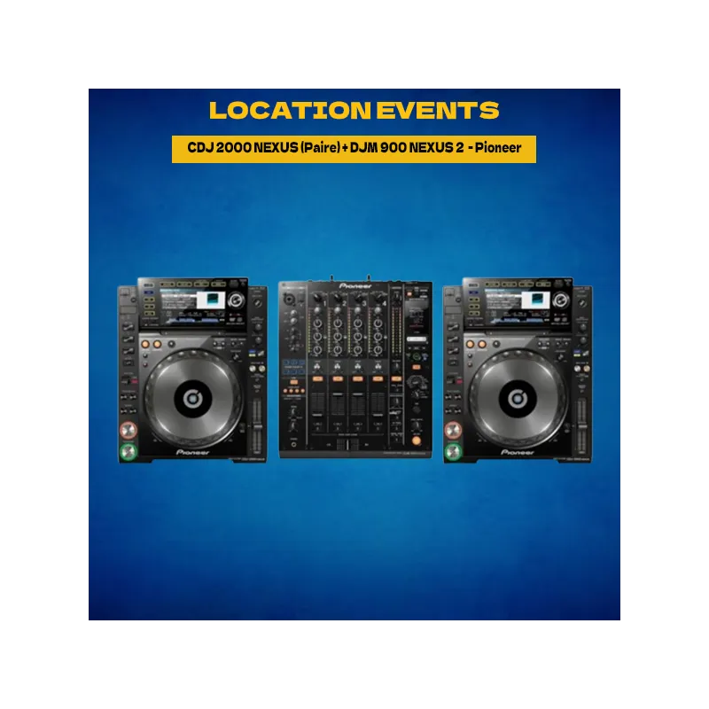 Location pack CDJ 2000 NEXUS (Paire) + DJM 900 NEXUS 2 - Pioneer