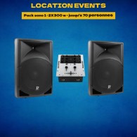 Location pack sono: 2 x 300 w - jusqu'à 70 personnes