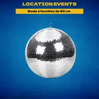 Location BOULE A FACETTES 50CM