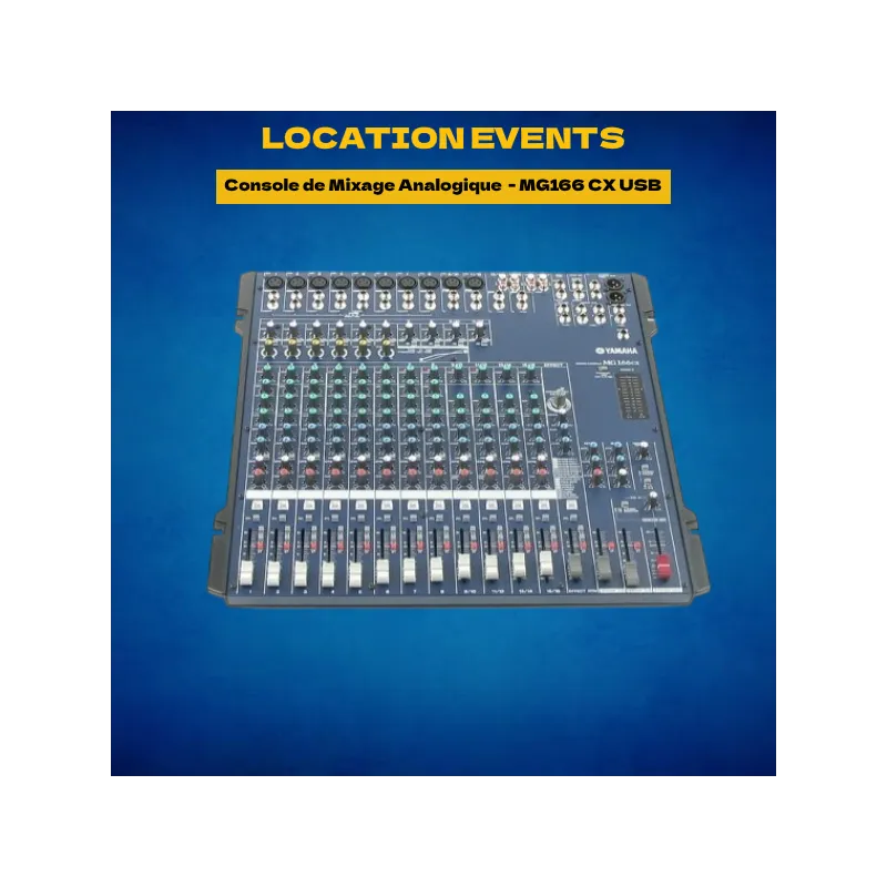 Location Console de Mixage Analogique Yamaha - MG166 CX USB