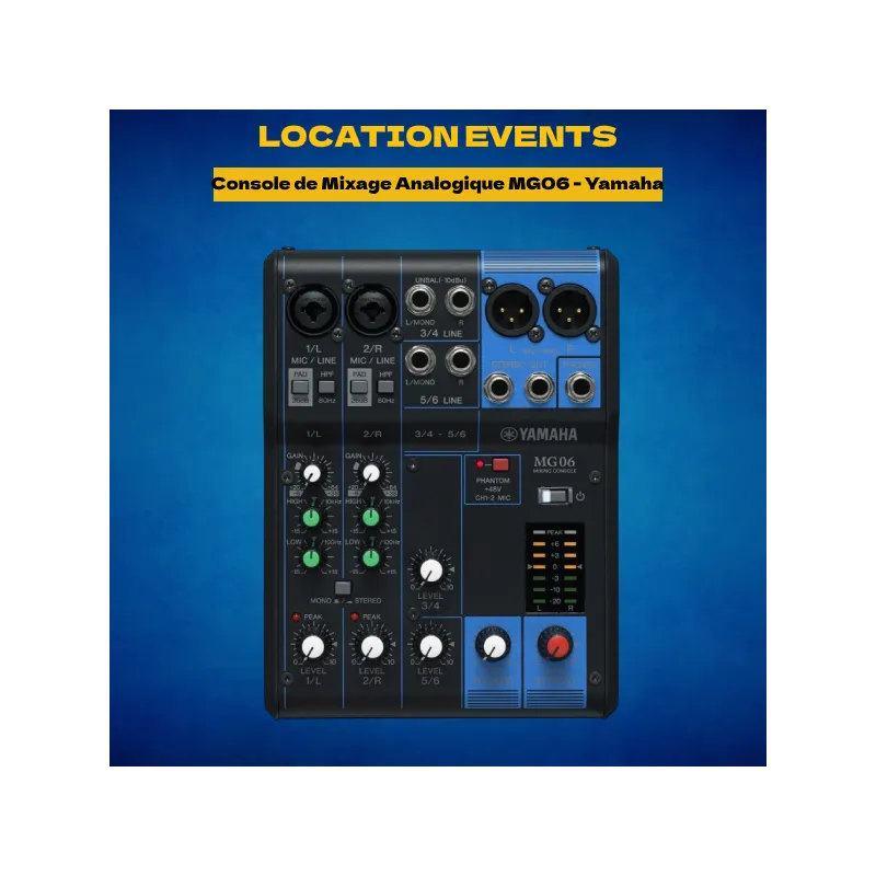 Location Console de Mixage Analogique MG06 - Yamaha
