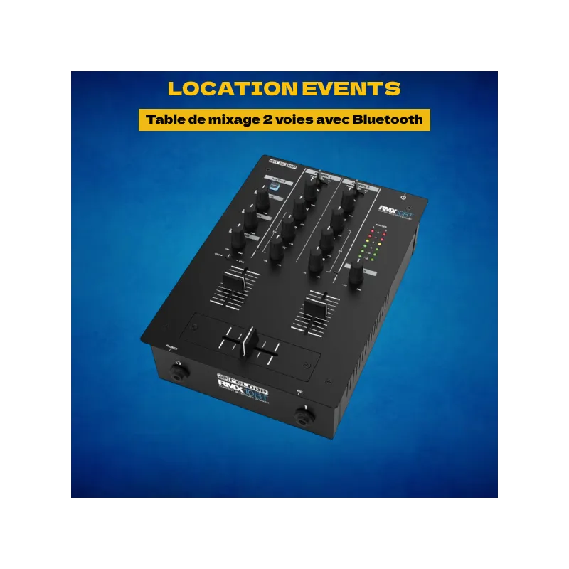 location table de mixage 2 voies avec Bluetooth
