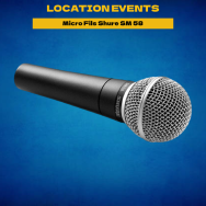 Location Micro Fils Shure SM 58 - location events