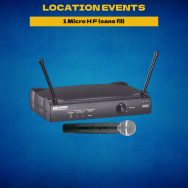 Location 1 Micro H F (sans fil) - Location events