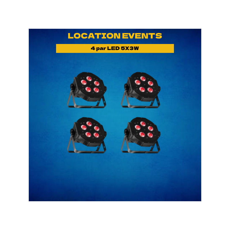 Location 4 par LED 5X3W