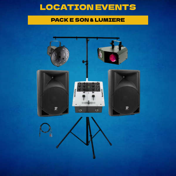 Location PACK E SON & LUMIERE - 20 A 50 personnes