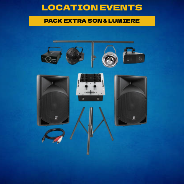 Location pack extra son et lumiere - 50 à 70 personnes