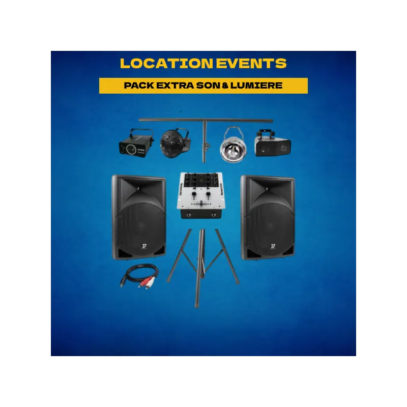 Location pack extra son et lumiere - 50 à 70 personnes