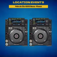 Location CDJ-2000NXS Pioneer (Paire) - Location events