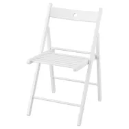 Location chaise pliante en bois blanc