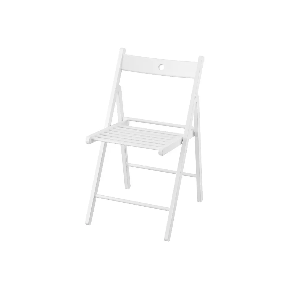 Location chaise pliante en bois blanc