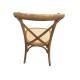 Location chaise bistrot en bois à dos croisé – vue produit