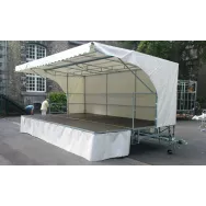 Location Scènes mobiles Remorques Podium 22 m2