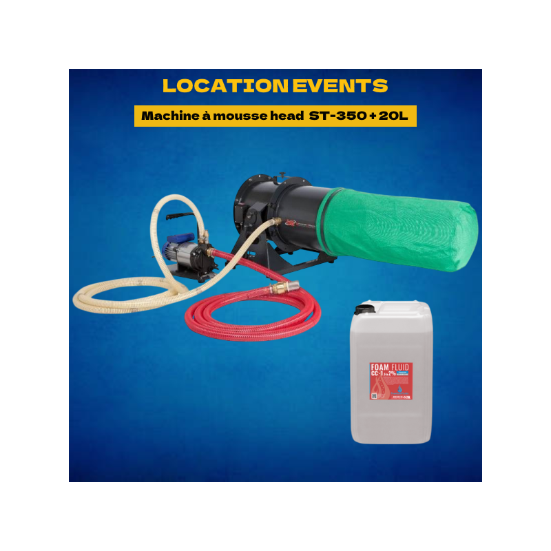 Location machine à mousse head foam ST-350 +20 L CC