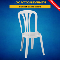 Location chaise Miami blanche