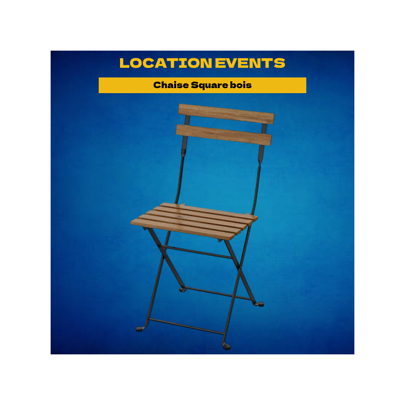 Location chaise Square bois