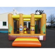 Location structure gonflable bouncer westerne obstacles