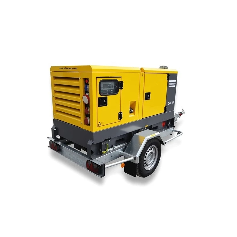 Location Groupe électrogène à régulation électronique sur remorque - 17 kVA - 230 / 400 V