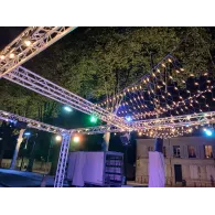 Prestation Installation scénique, éclairage et sonorisation pour événement de restauration