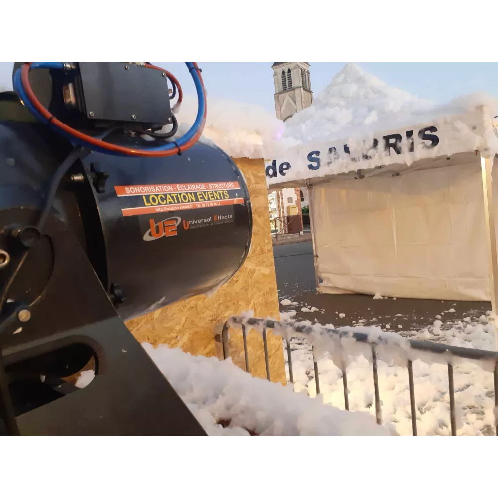 Prestation Mise en place de canon à neige pour les fêtes de fin d’année