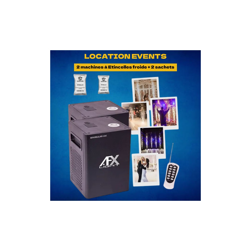 Location 2 machines à Etincelles froide