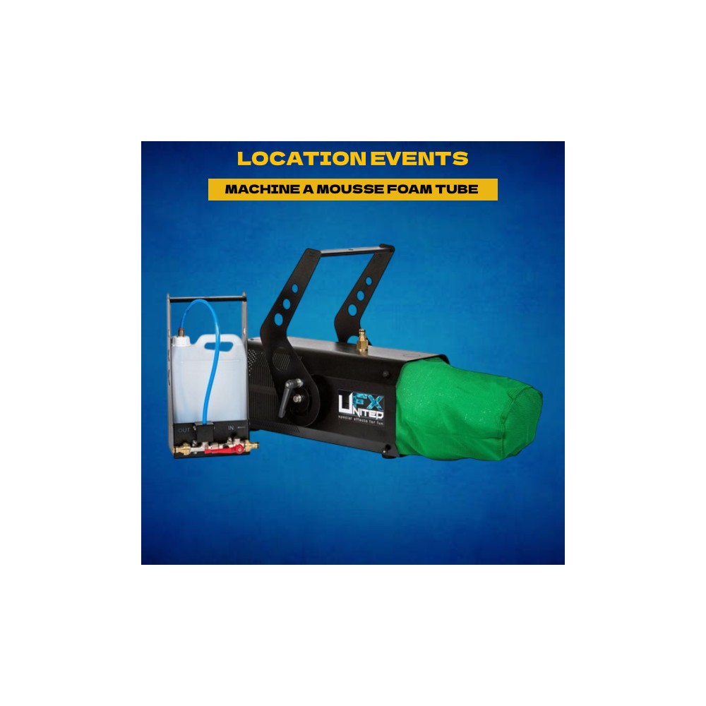 LOCATION MACHINE A MOUSSE FOAM TUBE