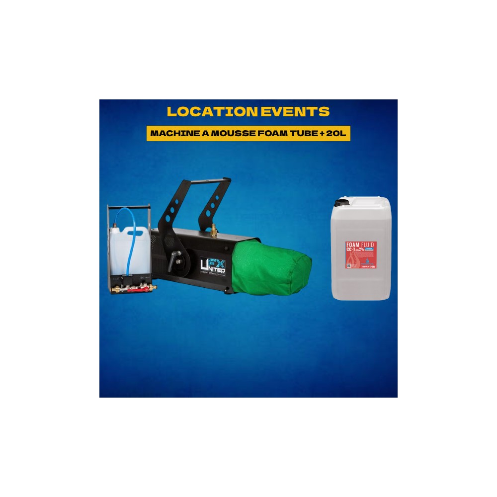 LOCATION MACHINE A MOUSSE FOAM TUBE + 20L cc