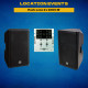Location pack sono 2: 2x1000w - jusqu'à 120 personnes