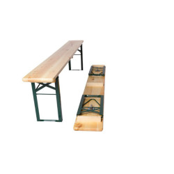Location banc en bois 220 × 25 cm – 4 à 5 personnes – détail