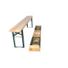 Location banc en bois 220 × 25 cm – 4 à 5 personnes – détail