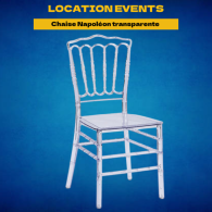 Location Chaise Napoléon cristal - Orléans et nevers