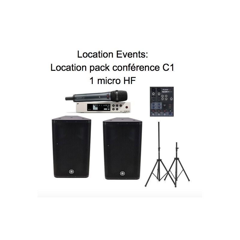 Location pack conférence C1 - 1 micro HF