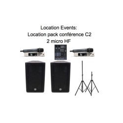 Location pack conférence C2 - 2 micro HF