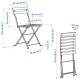 Chaise Square bois pliable dimension