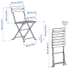 Location Chaise Square bois pliable