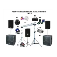 Location pack son et lumiere - 300 personnes EVO3  - Location events