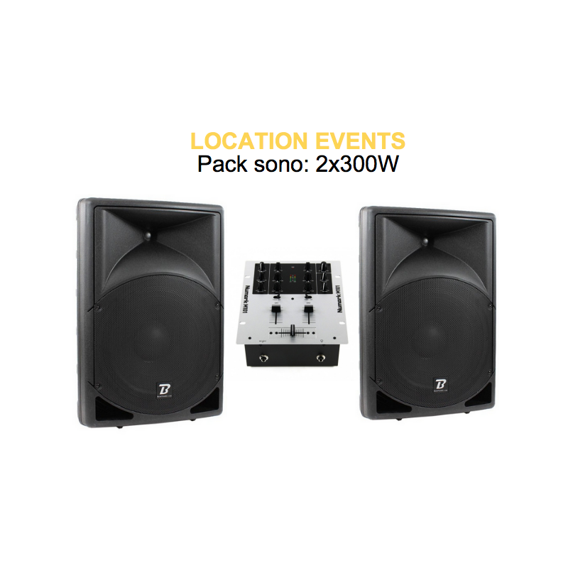 Location pack sono 2x300w