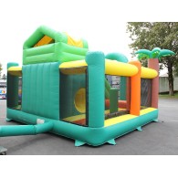 Location structure gonflable COMPLEXE TOBOGGAN 230 TUNNEL Jungle – vue produit