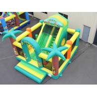 Location structure gonflable COMPLEXE TOBOGGAN 230 TUNNEL Jungle – détail