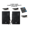 Location pack conférence C3 - 3 micros HF