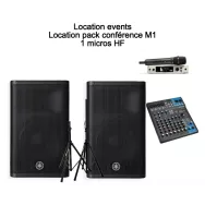 Location pack conférence M1 - 1 micro HF - Location events