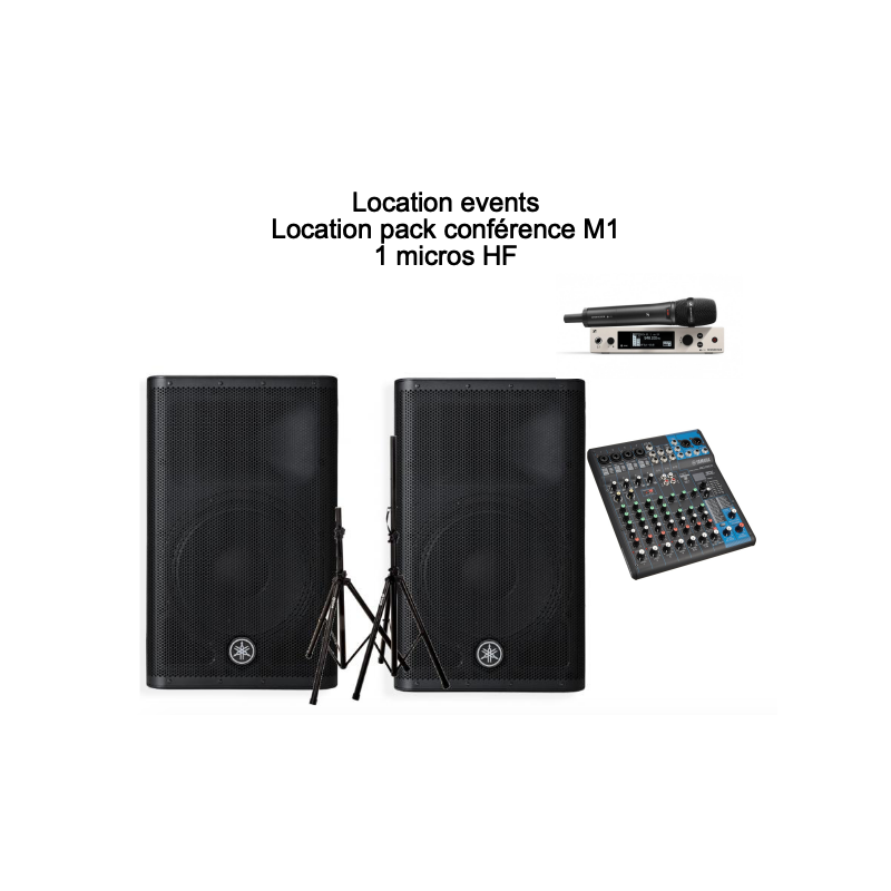 Location pack conférence M1 - 1 micro HF