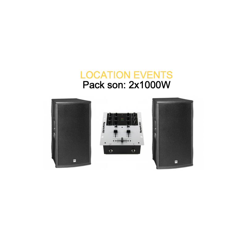 Location pack sono 2x1000w