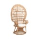 Location fauteuil Emmanuel en rotin – vue produit