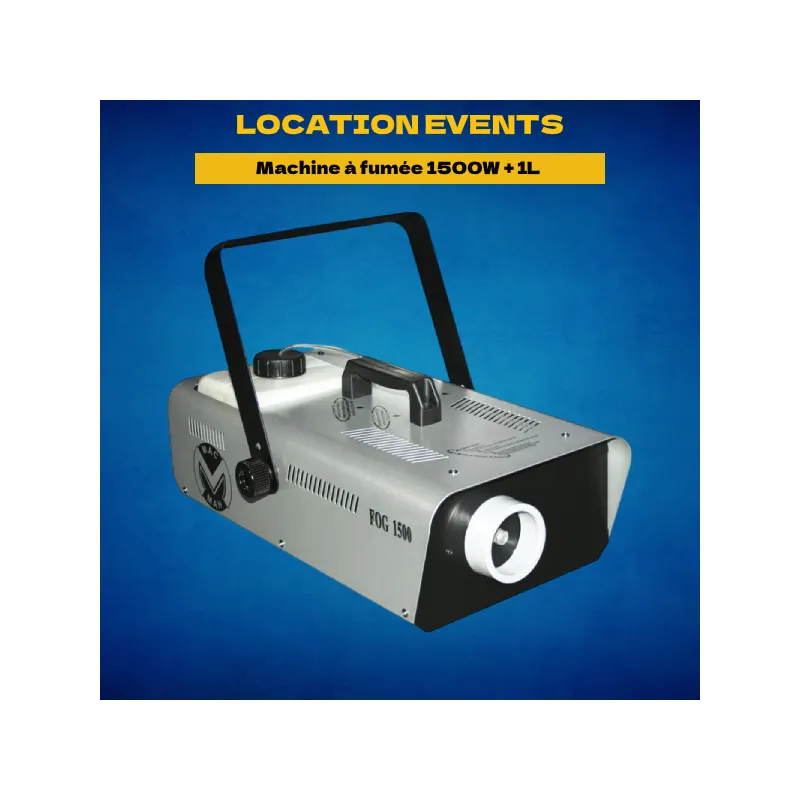 Location Machine à fumée 1500W + 1L