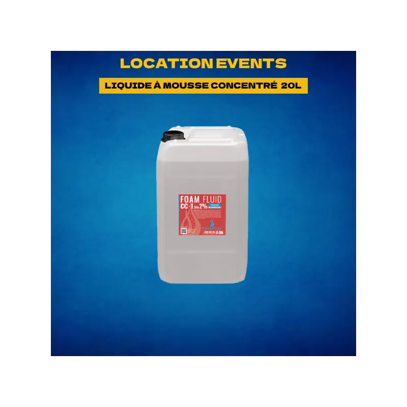 LIQUIDE À MOUSSE CONCENTRÉ CC 1,5 A 2% - 20L