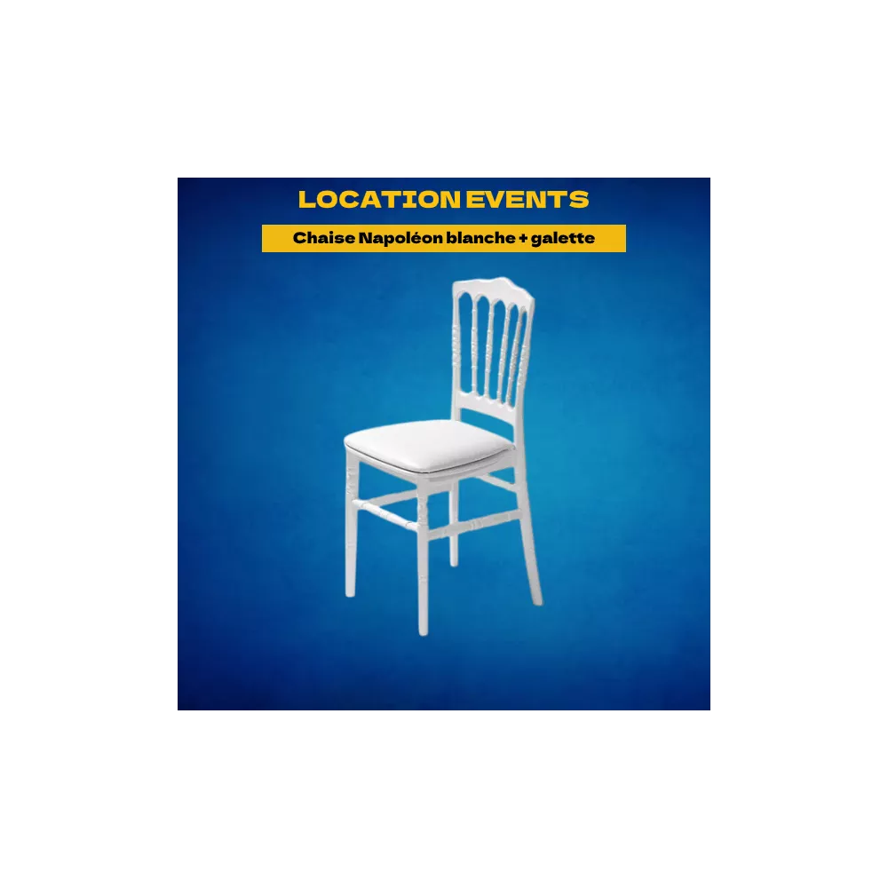 Location Chaise Napoléon blanche