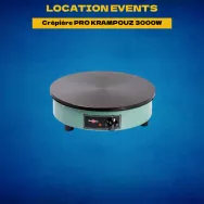 Location crêpière professionnelle 3Kw - KRAMPOUZ